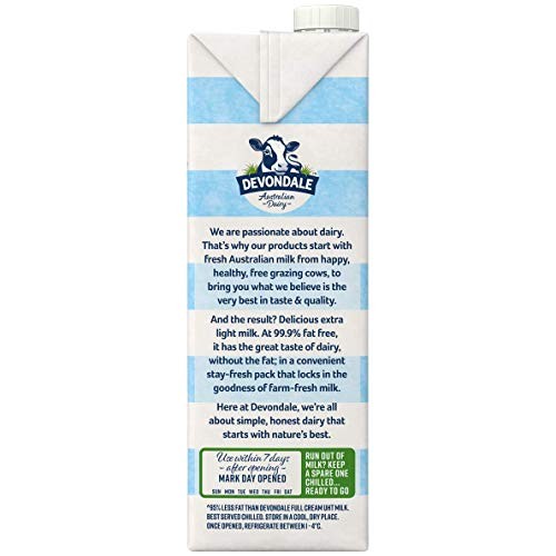 Devondale Extra Light Milk 1L