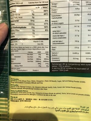 Kawan Paratha Plain 400g