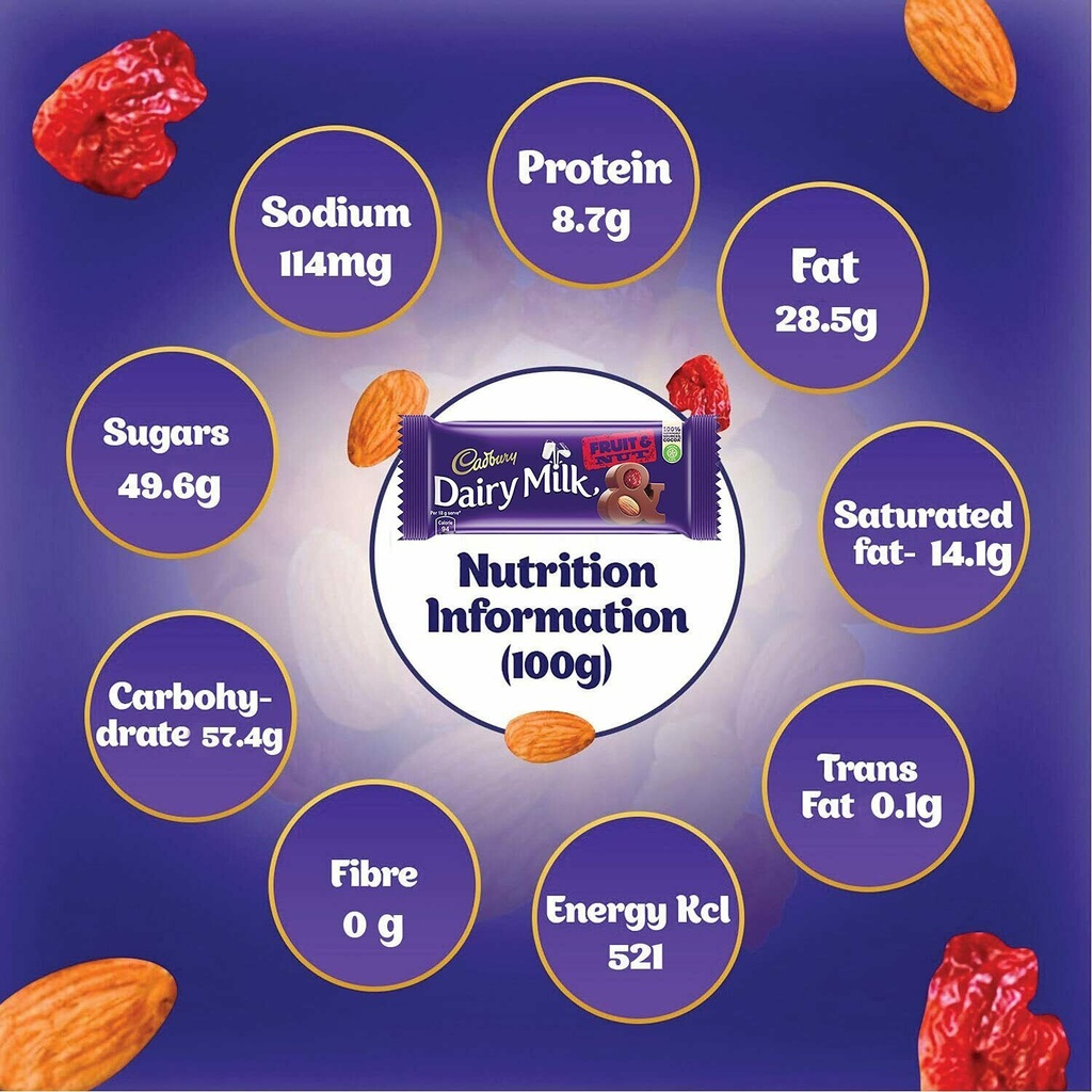 Cadbury Dairy Fruit & Nut (36g)