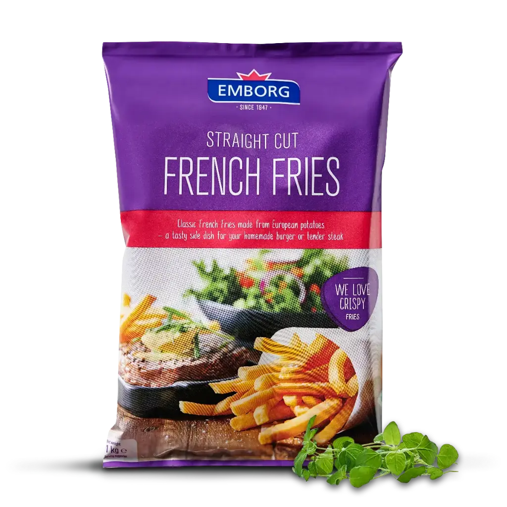 Emborg Straight Cut French Fries 1kg 