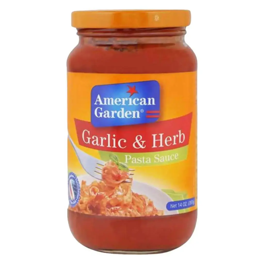 American Garden Pasta Sauce Garlic and Herb 397g