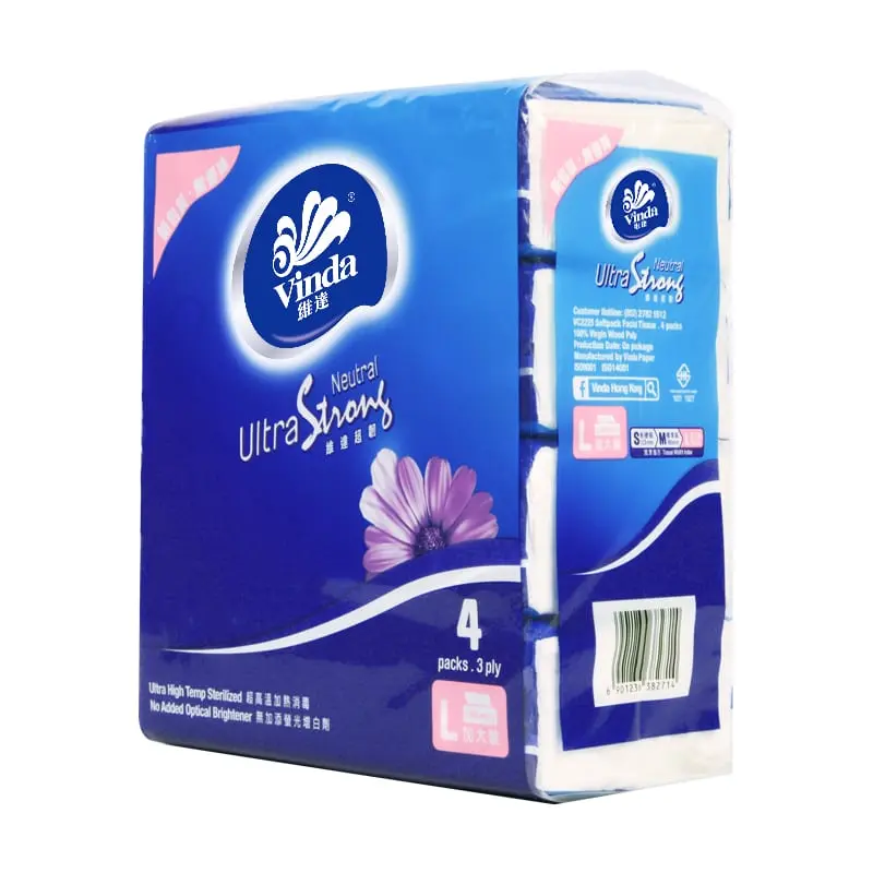 VINDA NEUTRAL ULTRA STRONG FACIAL 3PLY 100SHT