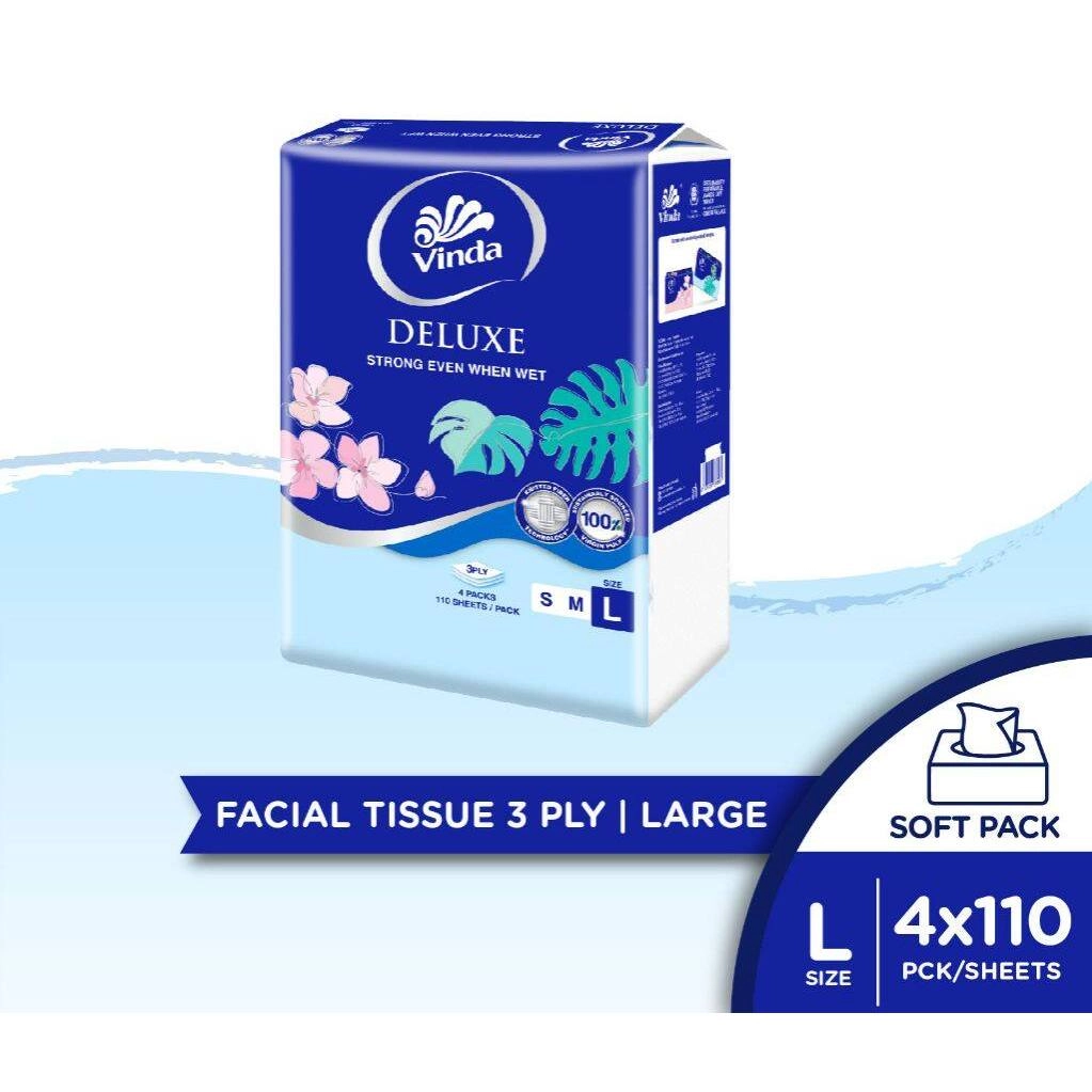 VINDA SOFTPACK TISSUE 2PLY 150 SHT
