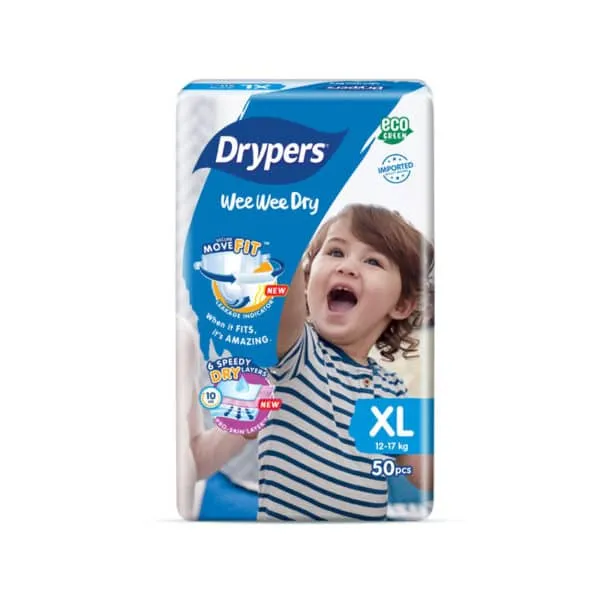 DRYPERS XL MEGA 50'S