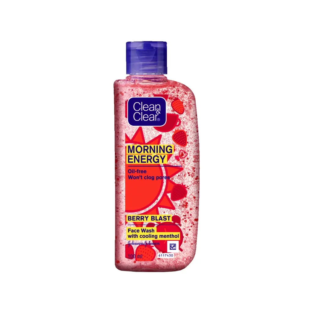 Clean & Clear Face Wash Morning Energy Berry Blast 100 ml