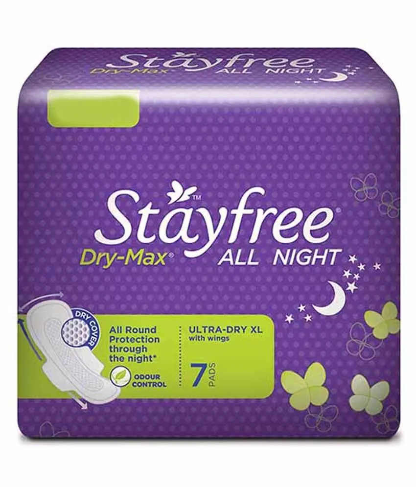 Stayfree Drymax With Wings Ultra Thin All Night 7 Pads