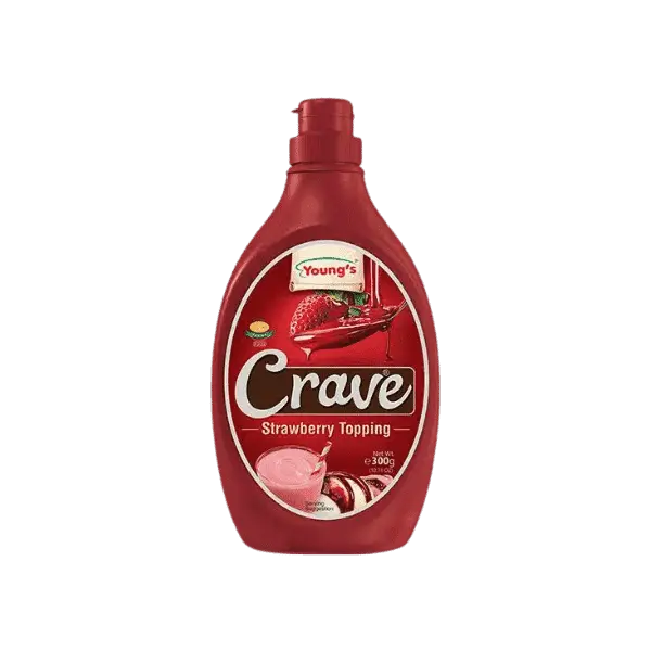 YOUNGS CRAVE STRAWBERRY TOPPING 300GM