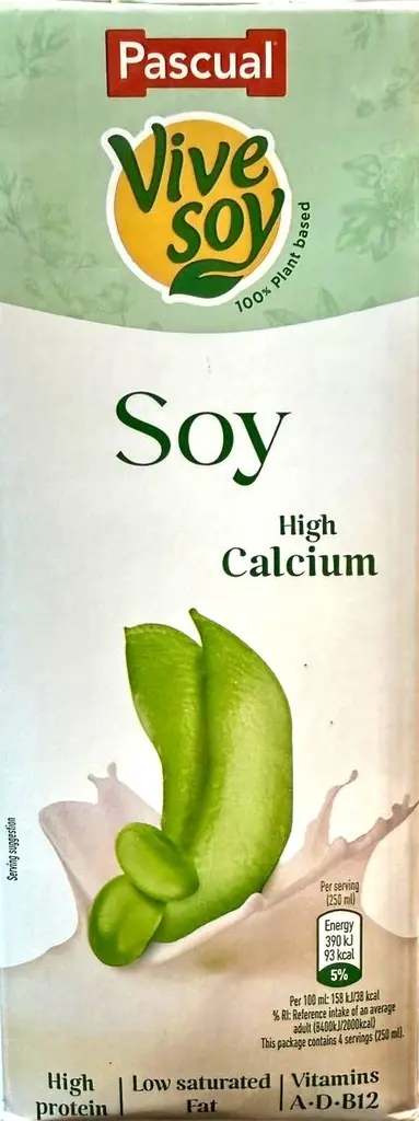 PASCUAL VIVE SOY HIGH CALCIUM 1LTR