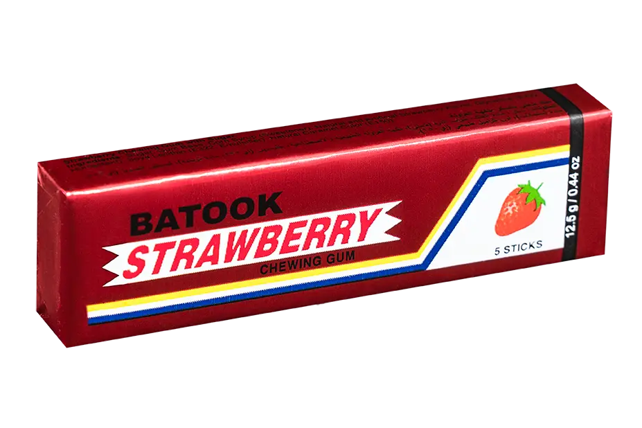 BATOOK STRAWBERRY CHEWING GUM