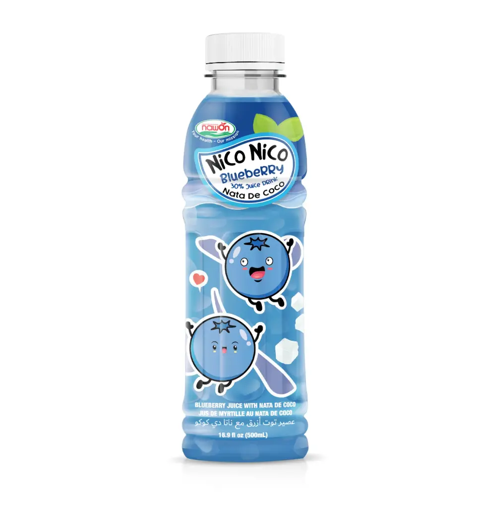 NAWON Nico Nico Nata De Coco Blueberry 500ml 
