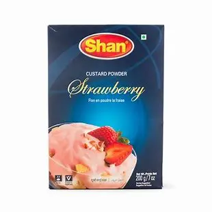 SHAN CUSTARD POWDER STRAWBERRY 200GM