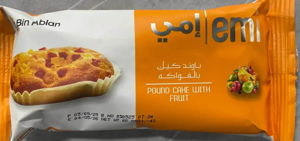 EMI Pound Cake 60g with Fruit