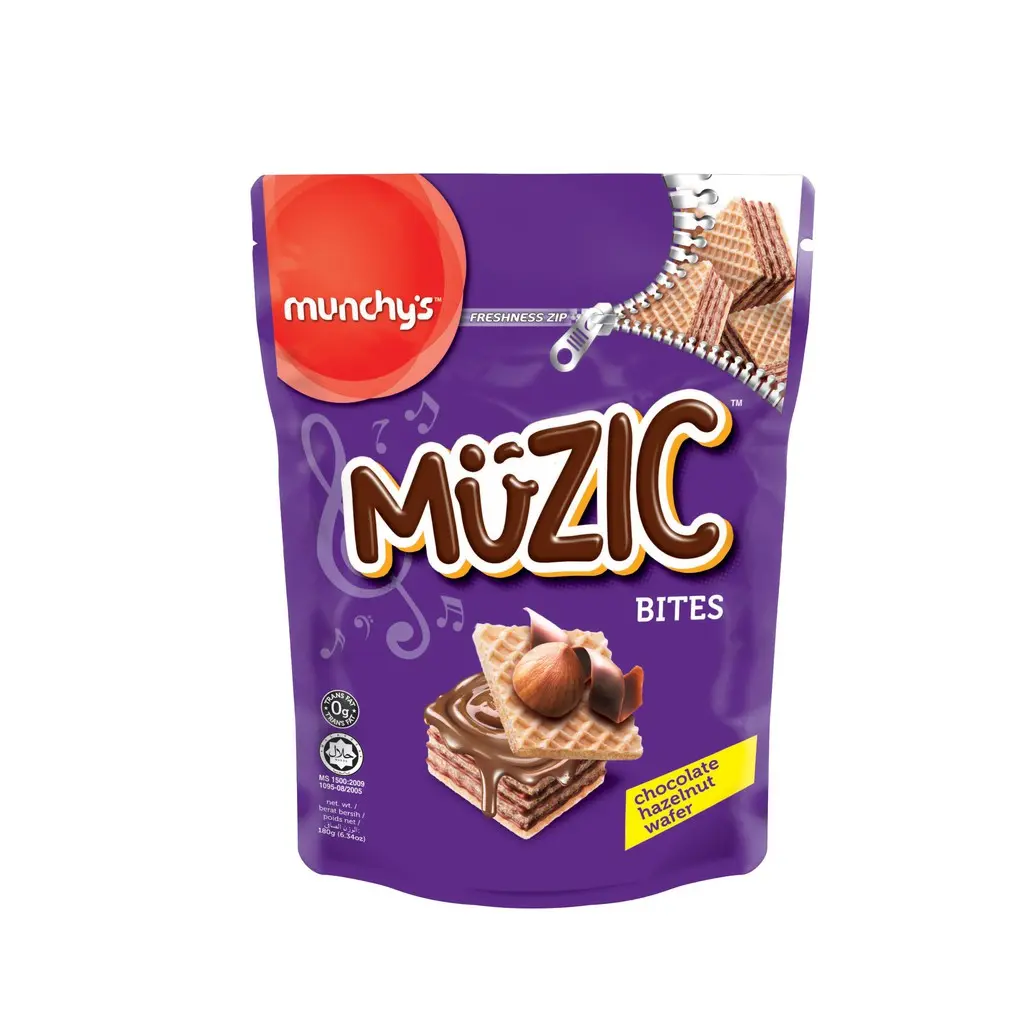 Muzic Wafer Cube Hazelnut 180g