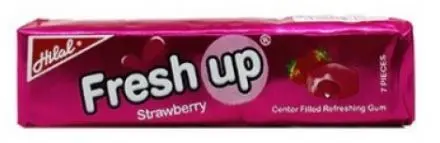 Fresh up Liquid Center Filled Gum (Strawberry)
