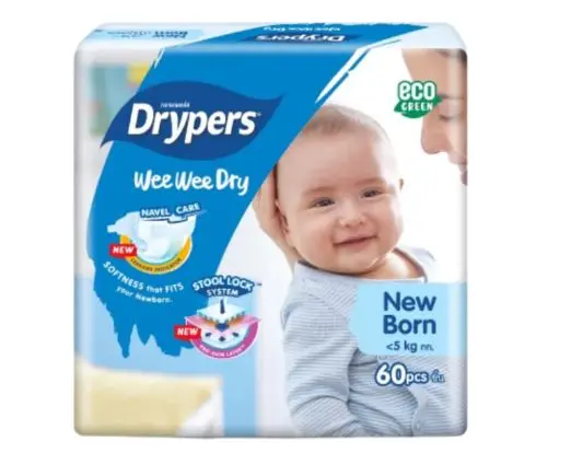 DRYPERS NEWBORN JUMBO 4*60S (G10)