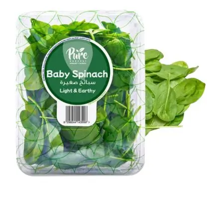 BABY LEAVES SPINACH TRAY 125G
