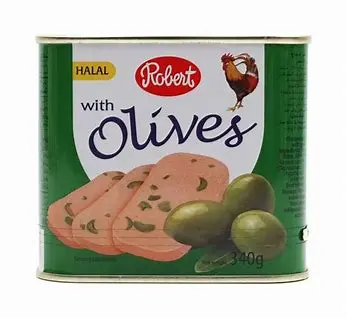 Robert Chicken Luncheon Meatwith Olives 340g 