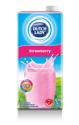 Dutch Lady UHT Milk Strawberry 1 Ltr