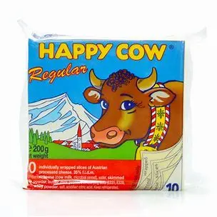 Happy Cow Slice Cheese Regular 200g 