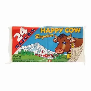 Happy Cow Slice Cheese Regular 400g 