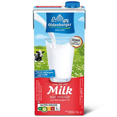 Oldenburger Long Life UHT Semi-Skimmed Milk 1L