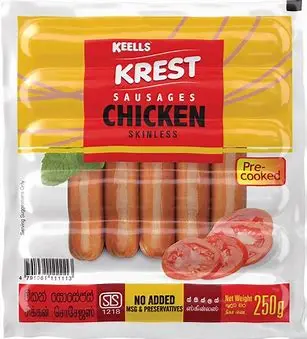 Keells Krest Chicken Sausages Skinless 250 gm 