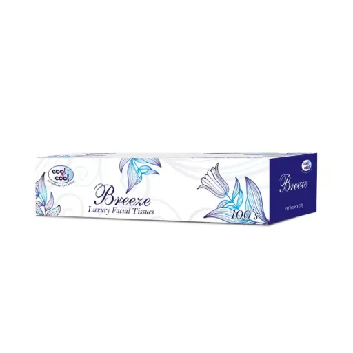 Cool & Cool Breeze Facial Tissues 2 Ply 100 Sheets