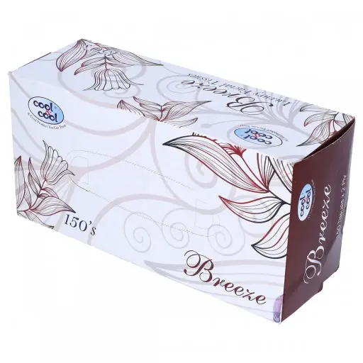 Cool & Cool Breeze Facial Tissues 2 Ply 150 Sheets 