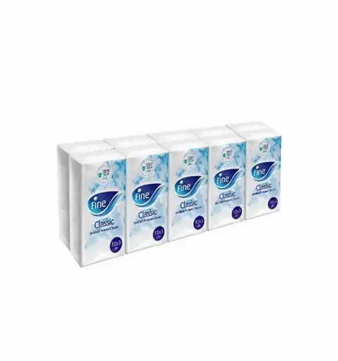 Fine Pocket Tissues Four Seasons 3 Ply 10's