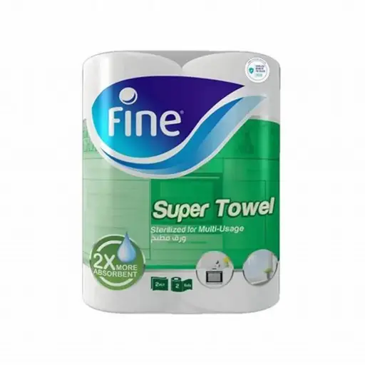 Fine Super Towel 60 Sheets 2's