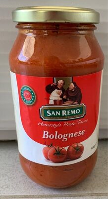San Remo Pasta Sauce, Bologness 500g