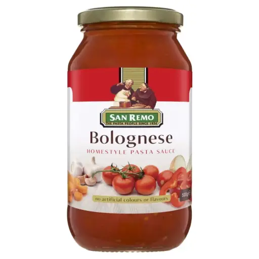 San Remo Pasta Sauce, Bologness 500g