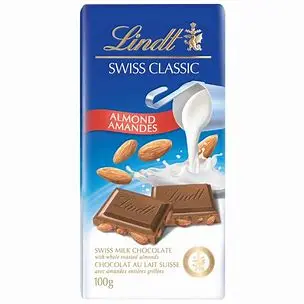 Lindt Classic Milk Whole Almond (100g)