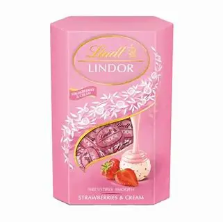 Lindor Strawberries & Cream Cornet 200g 