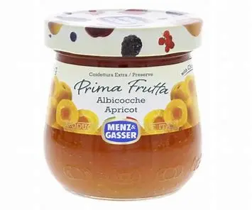 Menz & Gasser Jam Bottle, Apricot 340g 12x340g
