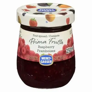 Menz & Gasser Mini Jam Bottle, Raspberry 28g 48x28g