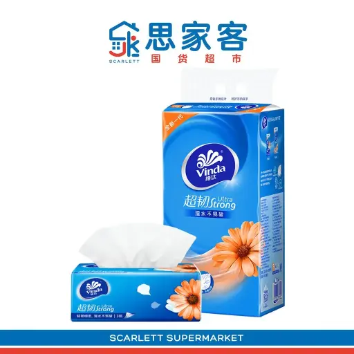 VINDA NEUTRAL ULTRA STRONG FACIAL 3PLY 100SHT