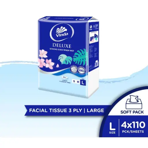 VINDA SOFTPACK TISSUE 2PLY 150 SHT