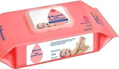 Johnson's Baby Skincare Wipes 72s 72 pcs