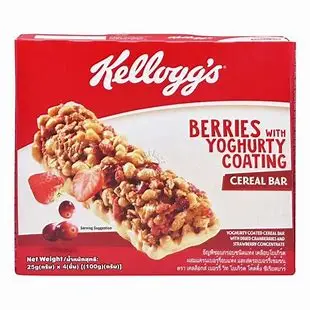 Kelloggs Cereal Bar Berries +Yoghurty 25 gm