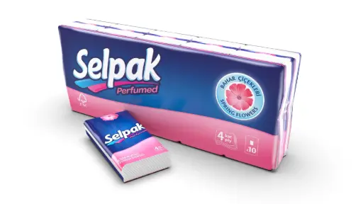 Selpak Hanky Scented Flower 4ply 10 Pcs