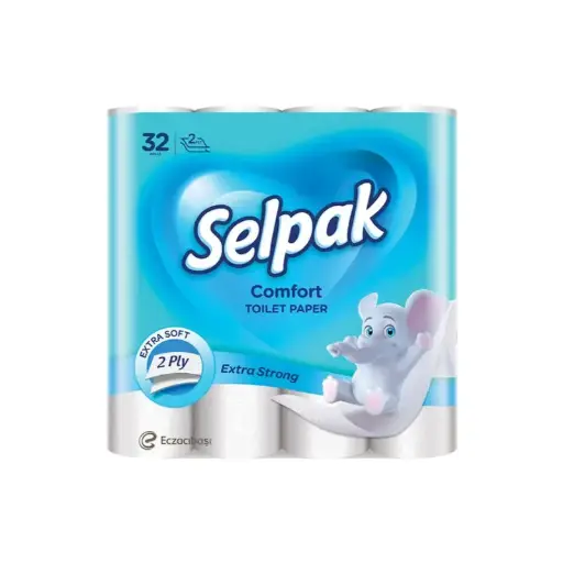 Selpak Toilet Paper Perfumed Powder Scented 3ply 4 Rolls 12 Bundle