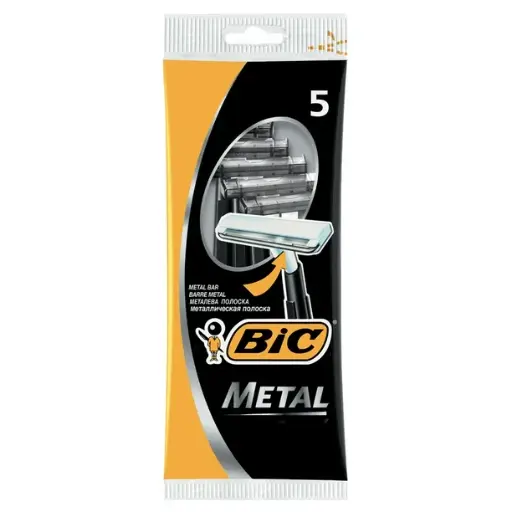 Bic Disposable Razor Metal black 5's