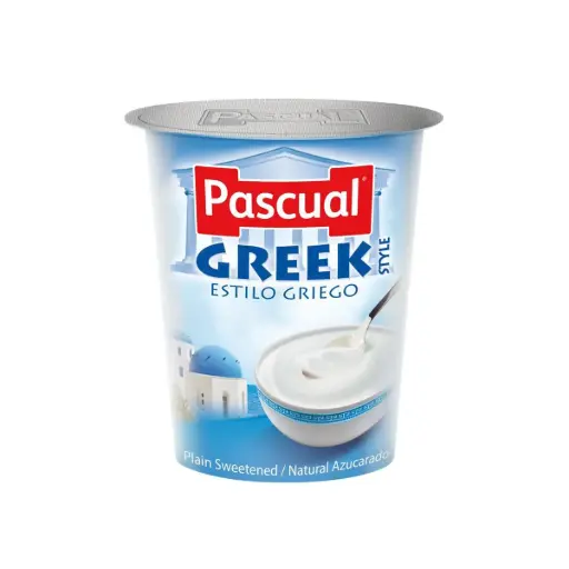PASCUAL YOGURT GREEK STYLE PLAIN SWEETENED 125ML