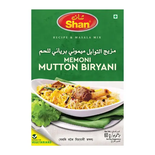 SHAN MEMONI MUTTON BIRYANI MIX 60GM