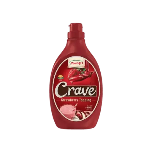 YOUNGS CRAVE STRAWBERRY TOPPING 300GM