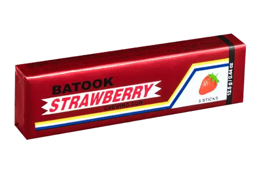 BATOOK STRAWBERRY CHEWING GUM