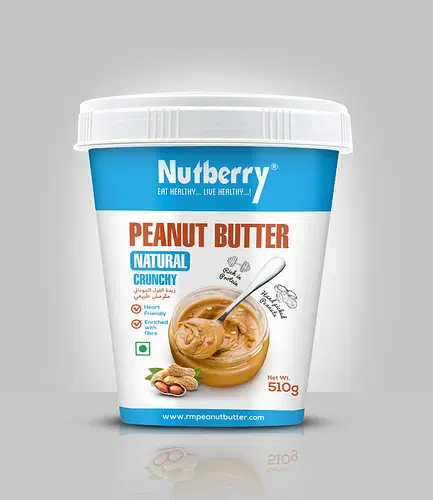 Nutberry Peanut Butter Crunchy 510g 