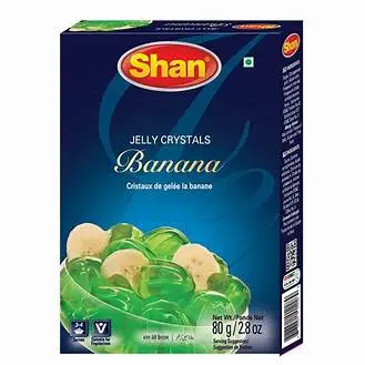 SHAN JELLY CRYSTALS BANANA 80GM