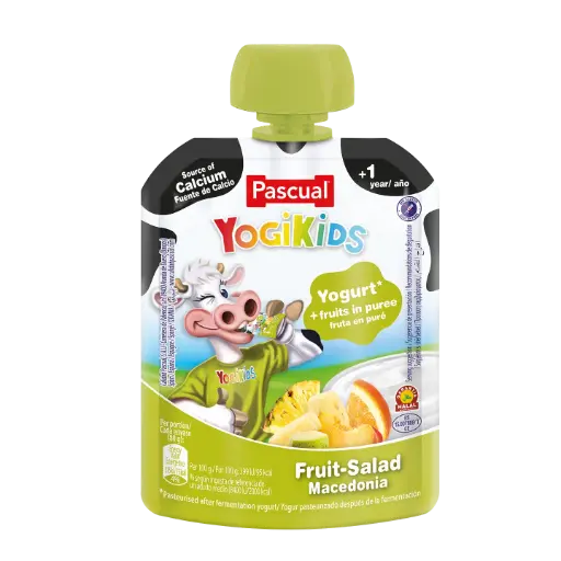 PASCUAL YOGIKIDS FRUIT SALAD POUCH 80GM